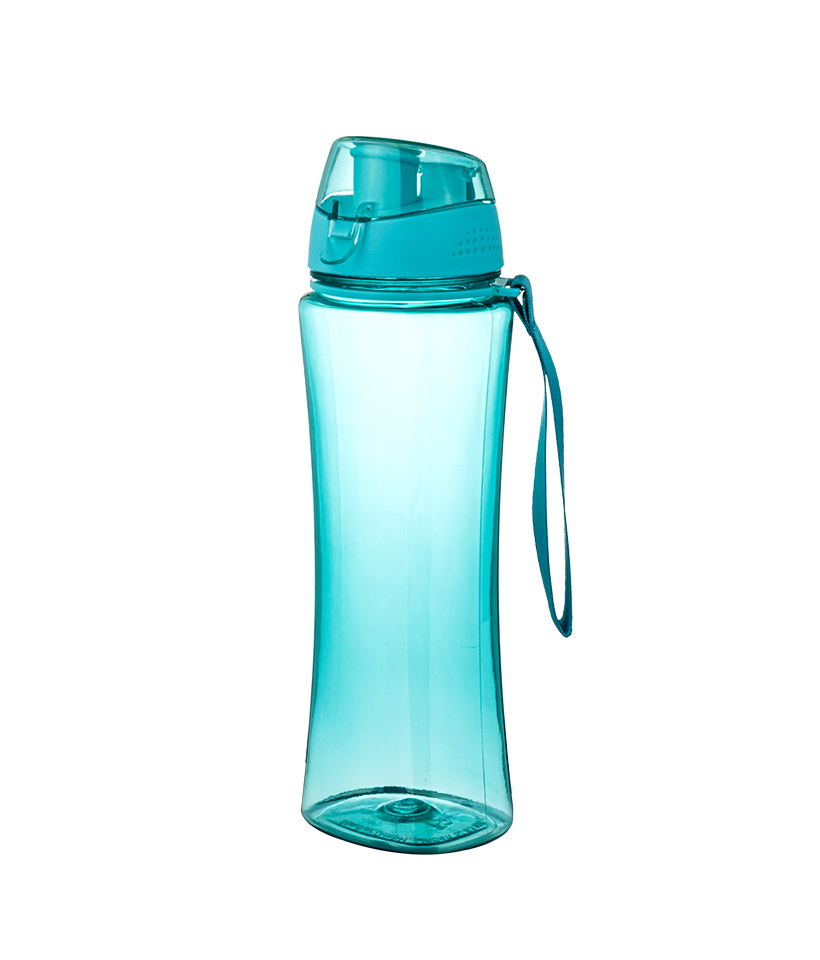 Botella deportiva Tritan con diseño de fondo cuadrado para deportes al aire libre de 700 ml