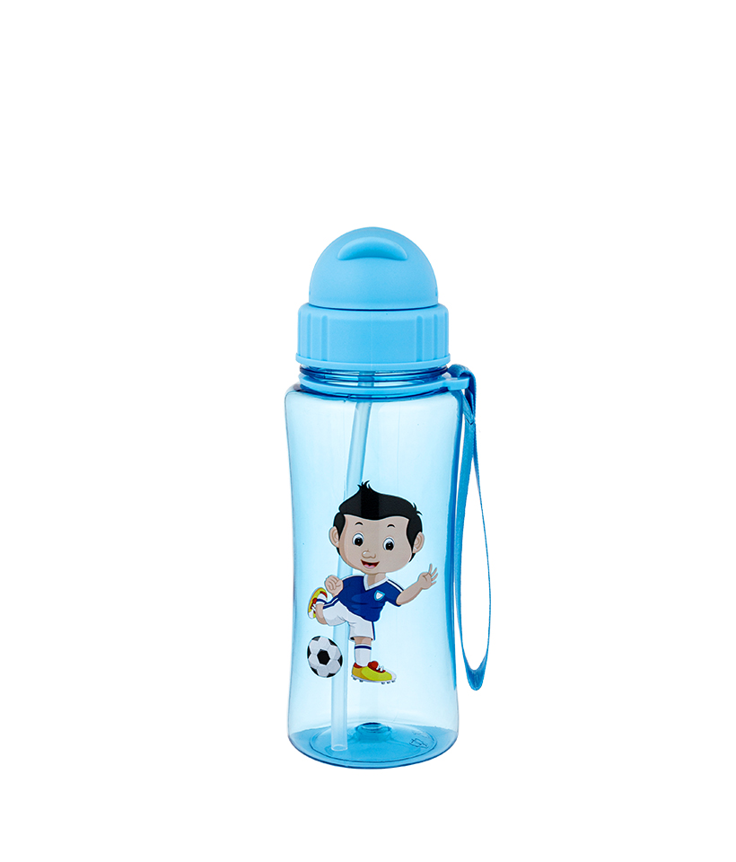 Biberón Tritan Kids de 460 ml sin BPA, resistente a caídas, duradero, higiénico y a prueba de polvo, fácil de transportar