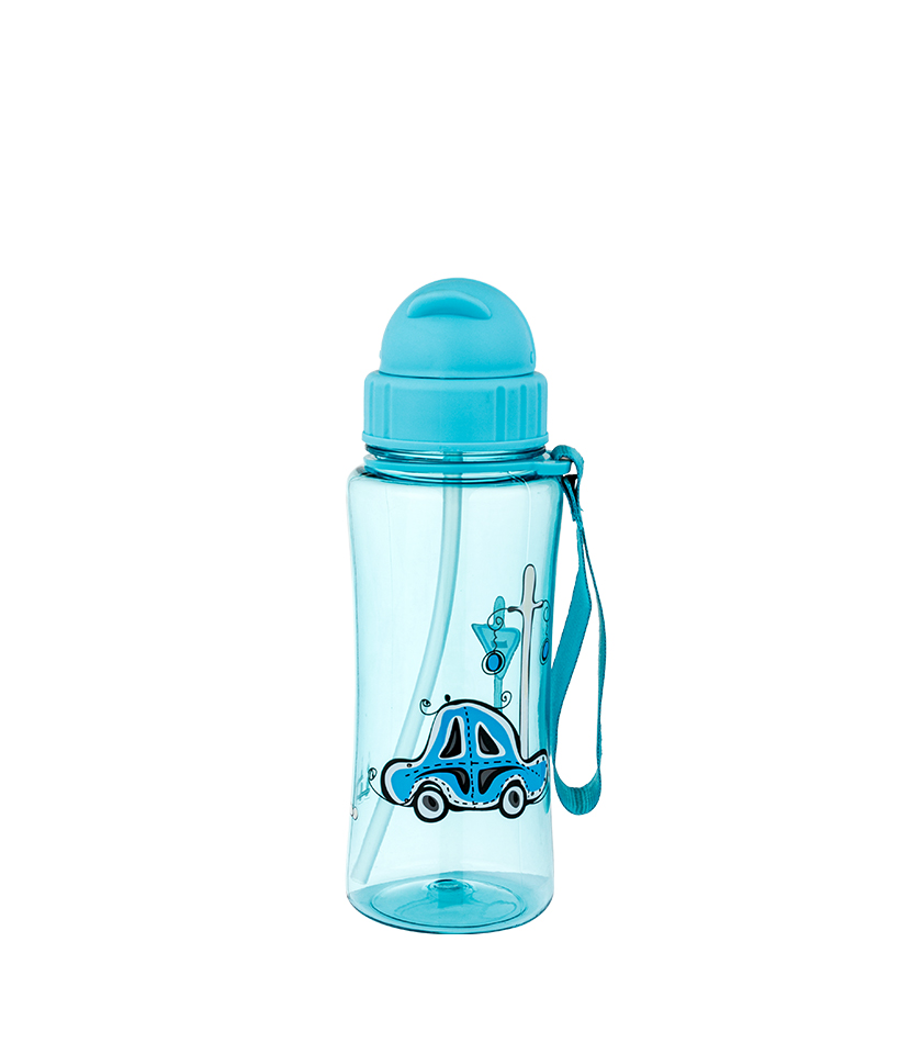 Biberón Tritan Kids de 460 ml sin BPA, resistente a caídas, duradero, higiénico y a prueba de polvo, fácil de transportar